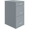 thumbnail image 1 of Space Solutions 18 inch 3 Drawer Metal File Cabinet with Pencil Drawer Gray, 1 of 9