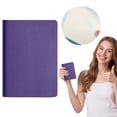 thumbnail image 2 of Thickened Softcover Sewn Notebook, Oimcto A7 Multi-Color Portable Journal for Daily Note Taking, 100 Pages, High-Quality Inner Paper Resists Ink Bleeding, Smooth Writing, Violet, 1 Pc, 2 of 9