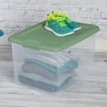 thumbnail image 5 of Sterilite 64 Quart Latching Storage Container Tote, Crisp Green (18 Pack), 5 of 10