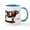 White/Blue Inside, variant on CafePress - Texas Longhorn Mug - 11 oz Ceramic Mug - Novelty Coffee Tea Cup