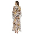 thumbnail image 4 of Moomaya Hooded Caftan For Women's Long Printed Bikini Cover Up Summer Turkish Beachwear-3697, 4 of 7