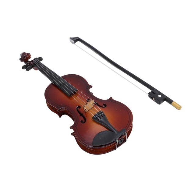 Miniature Violin, Mini Musical Instrument Violin Rugged Structure for Homes