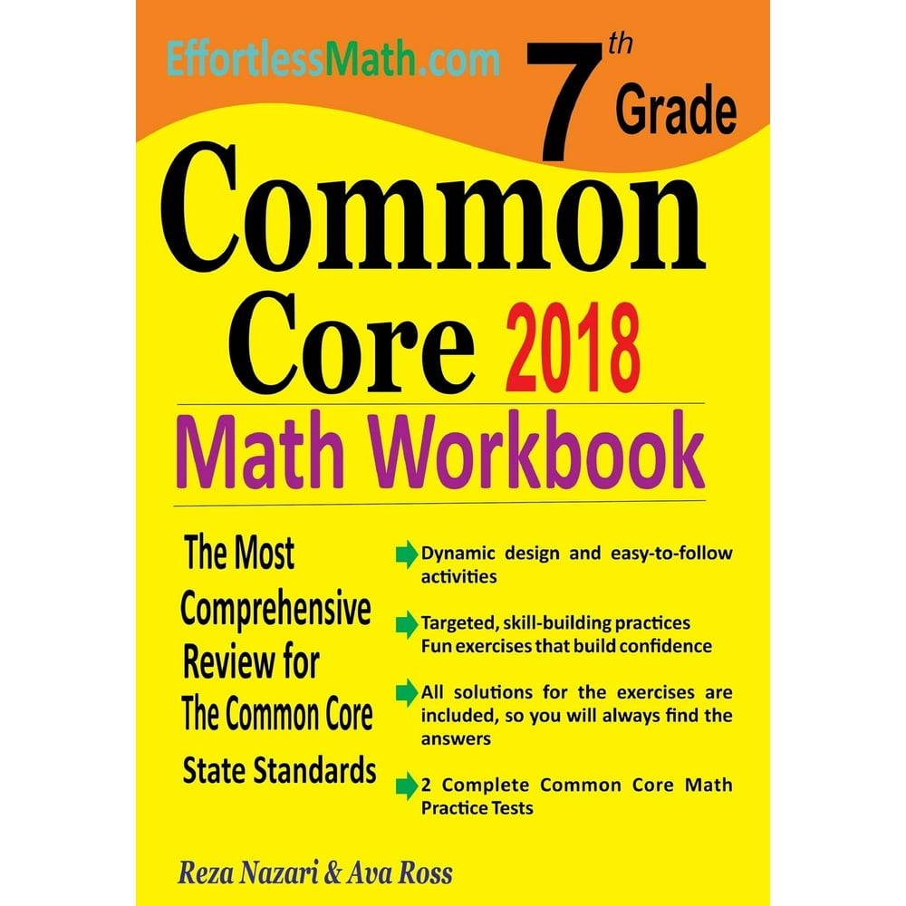 7th Grade Common Core Math Workbook The Most Comprehensive Review for