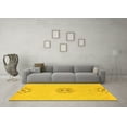 thumbnail image 3 of Ahgly Company Indoor Round Abstract Yellow Modern Area Rugs, 8' Round, 3 of 4