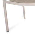 thumbnail image 6 of Justin Outdoor Modern 6 Seater Aluminum Dining Set with Wicker Table Top, Gray, Silver, Taupe, 6 of 11
