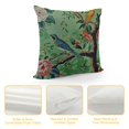 thumbnail image 4 of Creowell Green Chinoiserie Pillow Cover Vintage Bird Flower Throw Pillow Covers Farmhouse Floral Decorative Pillowcase Outdoor  Square Cushion Cover for Couch Sofa Bedroom Decor, 4 of 5
