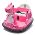 thumbnail image 6 of CIRUI 12V Kids Remote Control Bumper Car, 12V Electric Toy Car, Suitable for Toddlers, Dinosaur Design, Water Spray Light, Large Size Seat, Music, Gift for 2-5 Years Old Boys&Girls, Pink, 6 of 10