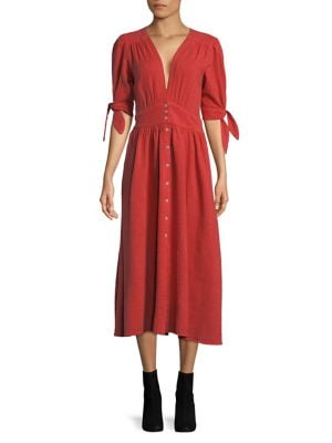 love of my life midi dress red