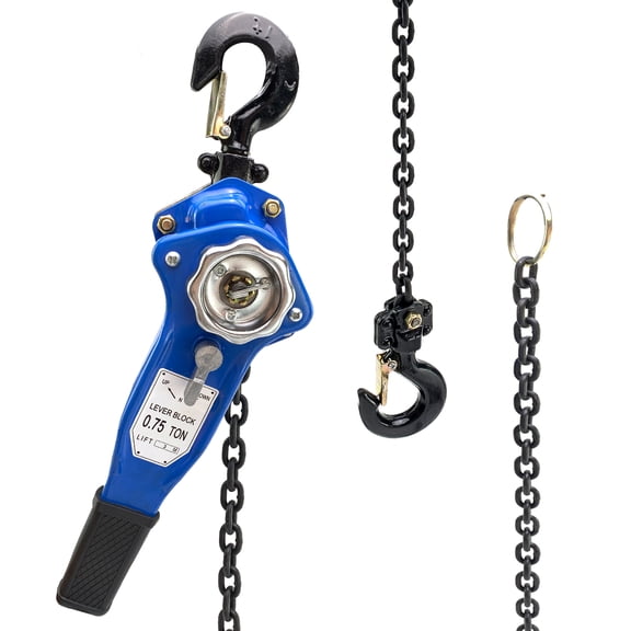 iMeshbean Hand Lever Chain Hoist G80 Chain Ratchet Lever Hoist 3/4 Ton 1653 Lbs Capacity