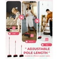 thumbnail image 6 of FVSA Broom and Dustpan Set for Home, 51" Long Handle Dustpan w/Comb, Broom & Dustpan, Rose Red, 6 of 9