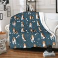 thumbnail image 2 of Cute Beagle Throw Blanket Soft Fuzzy Plush Blanket Lightweight Flannel Blankets for Couch Bed Living Room Adults Kids Teens Gifts All Seasons 60"X50", 2 of 6