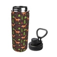 thumbnail image 2 of Picia Fox In Forest Pattern Water Bottle 18 oz Stainless Steel Insulated Bottles With Handle Leak Proof Gym Sport Water Jug BPA-free insulated kettle For Men Women Adults, 2 of 7