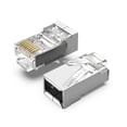thumbnail image 1 of Vention IDCR0-100 Connecteur Réseau Cat.6 Fiche Modulaire RJ45 Contacts Plaqués Or Matériau PC Cat.6 FTP 100 Pcs, 1 of 6