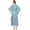 Light Blue, variant on Bimba Blue Kaftan Kimono Dress Women's Summer Evening Floral Printed Maxi-4