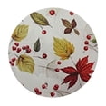 thumbnail image 4 of HAOXIT Round Fall Tablecloth Maple Leaves- Washable Wrinkle Resistant Thanksgiving Tablecloth for Fall/Harvest , Banquet, Dining Table Holiday Table Cover, 4 of 8