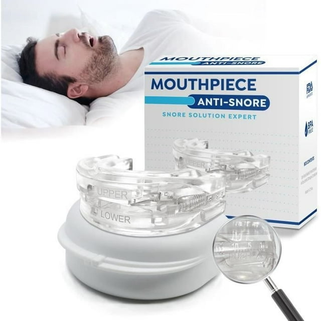Orthèse Anti-Ronflement, Embout Dentaire Anti-Bruxisme, Solution Anti-Ronflement Oral, Ajustable Réutilisable Portable