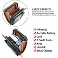 thumbnail image 4 of Small Crossbody Bag with Touch Screen Window Small Crossbody Bag Women Wallet PU Leather Mobile Phone Pouch with Card Slot and Adjustable Shoulder Strap, 4 of 6