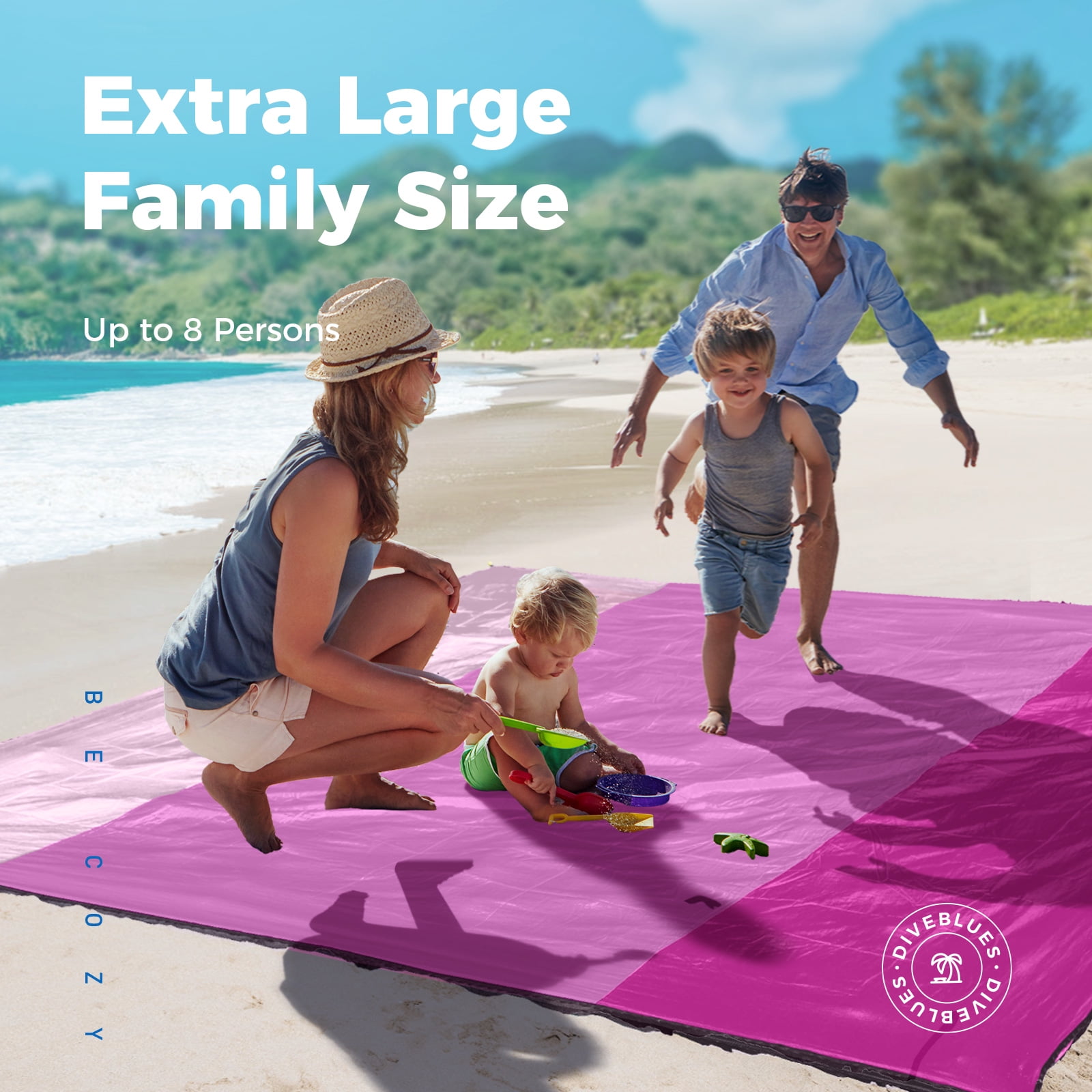 Family beach outlet mat