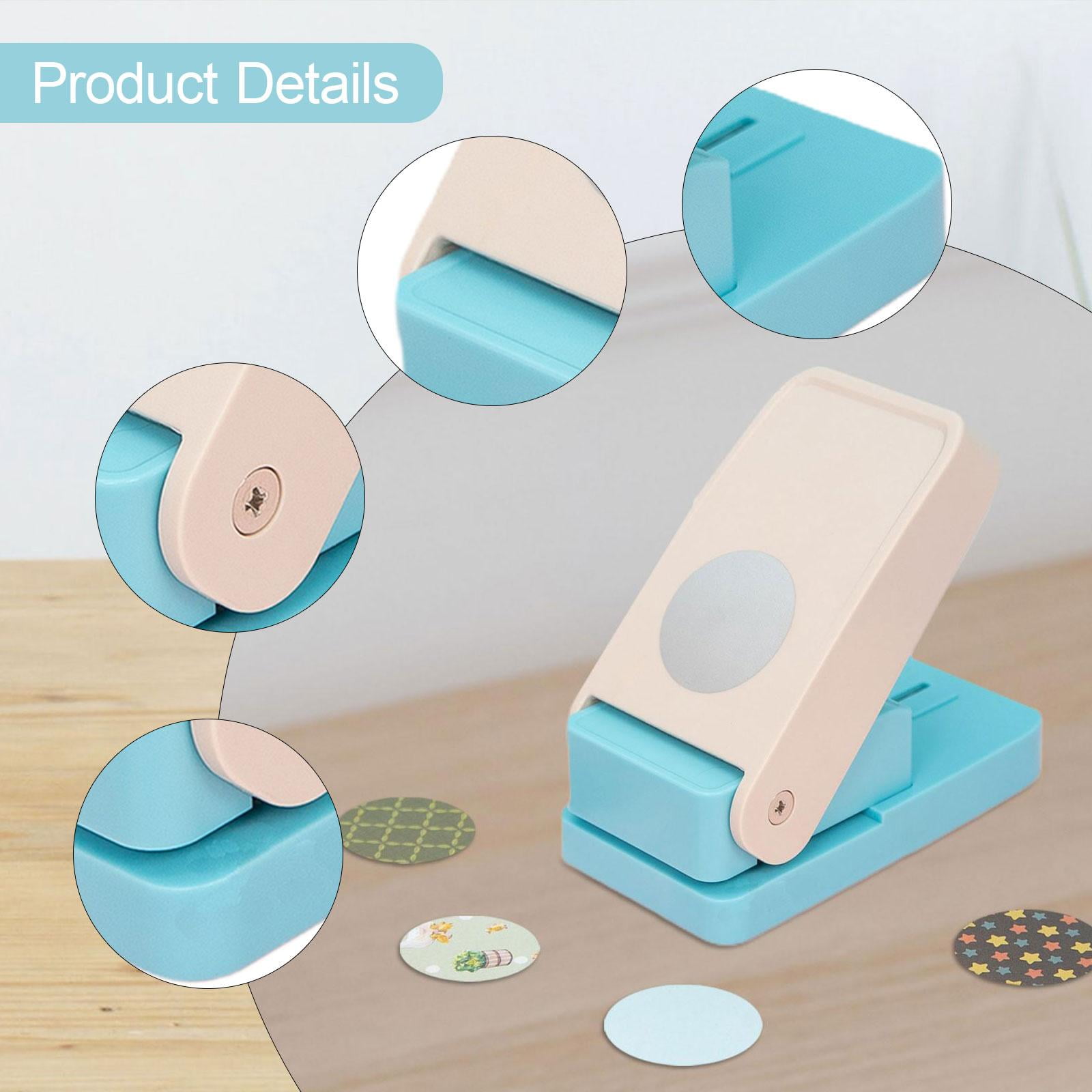 HOMYL Embossing Machine with Tab Punch, Embossing Tool, Hole Punch for DIY, Separator, Round