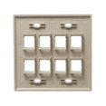 thumbnail image 2 of IC107FD8IV - 8 Port Face Ivory, 2-Gang, 2 of 3