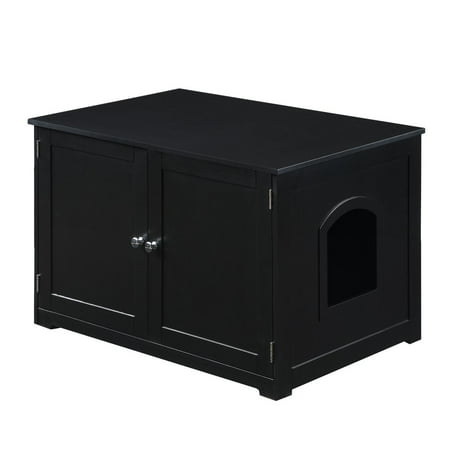 UPC: 0812482024593 | Zoovilla Kitty Litter Cabinet Bench  Black