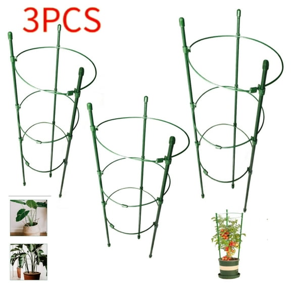 3 Sets Tomato Cages, Square Tomato Plant Stakes Support Cages Trellis for Garden Climbing Vegetables Flowers Fruits,Extra Bold,for garden