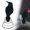 Black, variant on Clearance Under $4.8! 1PC Realistic Black Crow Decoration, Spring-Mounted Tree Topper for Halloween and Christmas, Metal, (One Size, Black)