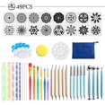 thumbnail image 1 of 49PCS Dotting Painting Tools With Mandala Set Pen Dotting With Kit Ball Stylus Clay Sculpting Carving Tools For Clay Pottery Craft,painting Rocks, 1 of 5