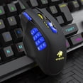 thumbnail image 3 of Mistaha Souris de Jeu Programmable 4000DPI Souris Ergonomique 18 Boutons Programmables/ 4 Niveaux de DPI Réglables/ Poids, 3 of 8