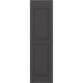 thumbnail image 5 of Ekena Millwork 18"W x 38"H Americraft Two Equal Raised Panel Exterior Real Wood Shutters (Per Pair), Shadow Mountain, 5 of 10