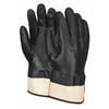 Mcr Safety Chemical Resistant Gloves, Size L, 10"L, Black , 12 PK Black 6521SC