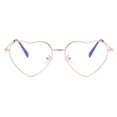 thumbnail image 2 of Gafas Blue Light Gleyemor en forma de corazón para mujer en oro rosa, 2 of 7