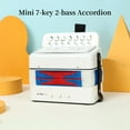 thumbnail image 4 of Aibecy Accordion 7-Key 2-Bass for Beginners ABS Material Lightweight Button Instrument Hand-Eye Coordination Christmas Gift Stage Performance, 4 of 7