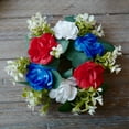 thumbnail image 5 of PALIFEUR 4th of July Table Wreath, 9.84 Inch Patriotic Wreaths for Front Door, Artificial Floral Spring Wreaths Decorations for Memorial Day Independence Day Veterans Day, 5 of 6