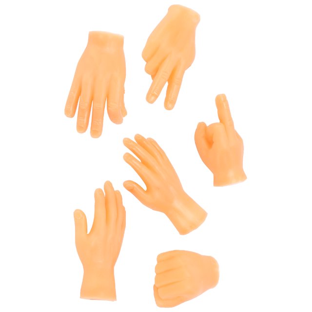 Marionnette à Doigt, Petites Mains Élastiques Résistantes aux Déchirures Petites Douces Multi-Formes pour Massage de Chat