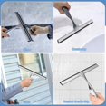 thumbnail image 5 of Shower Squeegee, 10 inch Stainless Steel Window Squeegee Cleaner for Glass Door with Hook, Screen Wiper for Bathroom, Window,Mirror and Car Glass, 5 of 8