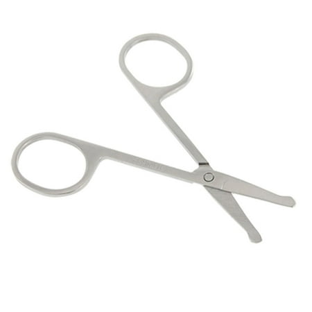 Pixnor Safety Stainless Steel Vibrissa Scissors Nose Hair Trimmer