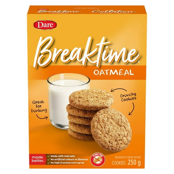 Breaktime Oatmeal 250g, Dare Cookie, 250g