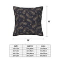 thumbnail image 2 of Throw Pillow Covers, Paisley Pattern No.90126 Soft Square Pillow Cases with Invisible Zipper for Couch Bed Sofa, Farmhouse Fall Home Decor 16"x16", 2 of 7
