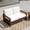 Beige, variant on UIXE Patio Chair, Heavy Duty Patio Furniture Solid Wood Outdoor Armchair for Garden, Porch, Balcony - Light Gray