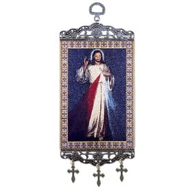 The Divine Mercy Tapestry Art Banner For Wall & Door Decoration 9 3/4"x3 7/8"