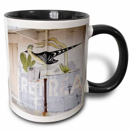

3dRose Route 66 Amboy California USA - US05 JMR0022 - Julien McRoberts - Two Tone Black Mug 11-ounce