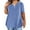 Blue, variant on Eurivicy Women's Plus Size T Shirts Summer Short Sleeve Pullover Tunic Tops