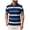 Blue, variant on ZUKMRJPC Men's Striped Golf Shirts Classic 3 Buttons Collar Casual Summer Basic Tops Regular Fit Soft Comfortable Business Work Tops