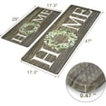 thumbnail image 3 of Kitchen Mats,Anti Fatigue Kitchen Rugs Sets of 2, Non Slip Waterproof Kitchen Floor Mats, Ergonomic Cushioned Comfort Standing Mat for Home,Laundry, Office,Sink,Desk, 3 of 6