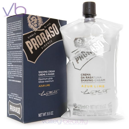 Proraso Proraso Single Blade Azur Lime Shaving Cream 9 5 Fl Oz Walmart Com Walmart Com
