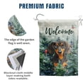 thumbnail image 4 of Banner DZGlobal Winter Dachshund - Bandera de jardín (30 x 46 cm), 4 of 7