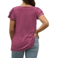 thumbnail image 2 of Plus Size Tee Shirts for Women Summer Casual Tees Short Sleeve Comfy Tops, 2 of 5