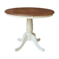 thumbnail image 3 of 36" Solid Wood Round Pedestal Dining Table with 2 Dining Chairs - Multi-Color, 3 of 3