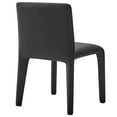thumbnail image 6 of Side Dining Chair, Black, Faux Leather, Bar Pub Cafe Bistro Dining Kitchen Hospitality Restaurant, Modern Contemporary, HB37842, 6 of 9